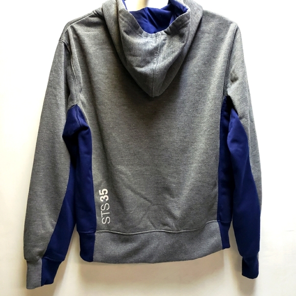 Sperry Topsider STS35 boys medium full zip hooded jacket grey & blue - Picture 11 of 12